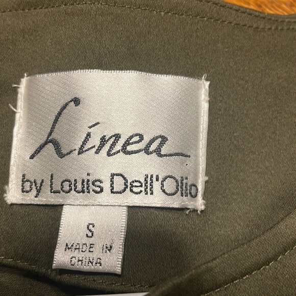 Linea by Louis Dell’Olio  olive green jacket with metal studs.  Size Small. - Picture 2 of 7